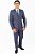 Terno Slim Microfibra Cor Azul Navy - Imagem 1