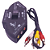 Chaveador RCA hub com 3 entradas - X-Cell - RCA1 - Imagem 1