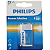 Bateria Philips Alcalina 9V 6LR61 Power - Imagem 1