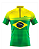 CAMISA CICLISMO MASCULINA BANDEIRA DO BRASIL AMARELA BE FAST - Imagem 1