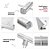 KIT 3 Porta Banner Roll-up Banner Estrutura 80x200cm Suporte Lona Case - Imagem 4