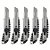 Kit 5 Estilete Profissional Largo 18mm Em Metal Resistente Uso Geral - Imagem 1