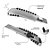 Kit 5 Estilete Profissional Largo 18mm Em Metal Resistente Uso Geral - Imagem 2