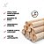 Cabo Madeira Banner Bastão Artesanato 23mm X 110cm - Fardo 36 Unidades - Imagem 2