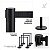 Pedestal Organizador De Filas Preto Fita 2m Retrátil Preto - Imagem 4