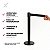Pedestal Organizador De Filas Preto Fita 2m Retrátil Preto - Imagem 3