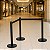 Pedestal Organizador De Filas Preto Fita 2m Retrátil Preto - Imagem 6