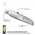 Estilete Metal Trapezoidal 18mm Profissional Com 10 Lâminas KIT - Imagem 3