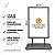 Totem Promocional Portátil Expositor Dupla Face 120x70 Display Oferta Sem Placa - Imagem 3