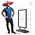Totem Promocional Portátil Expositor Dupla Face 120x70 Display Oferta Sem Placa - Imagem 2