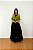 Bolero de Renda estilo Cigana com Manga Longa Amarelo Escuro - Imagem 4