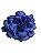 Flor de Cabelo De Cetim Azul Escuro Com Presilha - Imagem 1