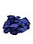 Flor de Cabelo De Cetim Azul Escuro Com Presilha - Imagem 4