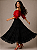 Saia Preta com detalhes em Renda: Versatilidade para a Moda Casual e Umbanda! - Imagem 5