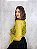 Blusa Bolero Estilo Ciganinha Amarelo Escuro Transpassado - Imagem 2