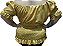 Blusa Estilo Ciganinha com Manga Curta  Moda Cigana Dourado - Imagem 2