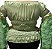 Blusa Estilo Ciganinha com Manga Longa Moda Cigana Verde - Imagem 2