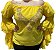 Blusa Estilo Ciganinha com Manga Longa Moda Cigana Amarelo - Imagem 2