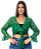 Blusa Bolero Estilo Ciganinha Verde Transpassado - Imagem 1