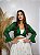 Blusa Bolero Estilo Ciganinha Verde Transpassado - Imagem 2