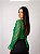 Blusa Bolero Estilo Ciganinha Verde Transpassado - Imagem 5