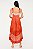 Vestido Midi Modelo Trapézio Luxo Moda Indiana - Imagem 3