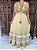 Vestido Longo Modelo Luxo Bordado Moda Indiana - Imagem 3