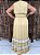 Vestido Longo Modelo Luxo Bordado Moda Indiana - Imagem 5
