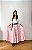 Saia longa boho chic estilo com 10 metros de roda Rosa e Vermelho - Imagem 2
