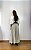 Saia longa boho chic estilo com 10 metros de roda Cinza - Imagem 3