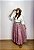 Saia Longa Estilo Boho Chic Moda Cowboy Modelo Luxo - Imagem 1