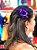 Flor de Cabelo De Tecido Veludo Com Presilha - Imagem 5