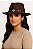 Chapéu Country Vaqueira Rodeio Sertanejo Cowgirl Marrom - Imagem 1