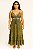 Vestido Longo Modelo Luxo Bordado Moda Indiana - Imagem 1