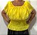 Blusa Estilo Ciganinha com Babado Moda Cigana Amarela - Imagem 1