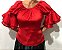 Blusa Estilo Ciganinha com Manga 3/4 Moda Cigana Vermelho - Imagem 1