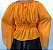 Blusa Estilo Ciganinha com Manga Longa Moda Cigana Laranja - Imagem 2