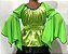 Blusa Estilo Ciganinha com Manga Longa Moda Cigana Verde - Imagem 2