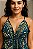 Vestido Longo Modelo Luxo Toque de Seda Moda Indiana Estampado - Imagem 2