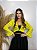 Bolero de Renda estilo Cigana com Manga Longa Amarelo - Imagem 2