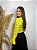 Bolero de Renda estilo Cigana com Manga Longa Amarelo - Imagem 6