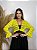 Bolero de Renda estilo Cigana com Manga Longa Amarelo - Imagem 5