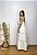 Vestido Longo Modelo Luxo Branco Lese Moda Indiana - Imagem 5