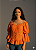 Blusa Estilo Ciganinha com Manga 3/4 Moda Cigana Laranja - Imagem 1