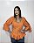 Blusa Estilo Ciganinha com Manga 3/4 Moda Cigana Laranja - Imagem 3