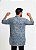 Bata Camisa Masculina Indiana Estampada Moda Boho Azul - Imagem 2