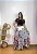 Saia Longa Estilo Boho Chic Modelo Pontas Moda Luxo Estampada - Imagem 4