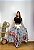 Saia Longa Estilo Boho Chic Modelo Pontas Moda Luxo Estampada - Imagem 5