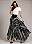 Saia Longa Estilo Boho Chic Modelo Pontas Estampada - Imagem 1