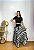 Saia Longa Estilo Boho Chic Modelo Pontas Moda Luxo Estampada - Imagem 4